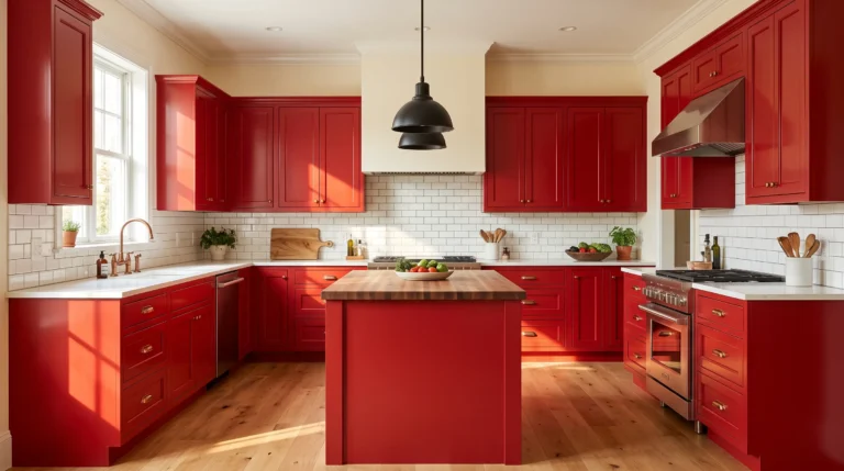 23 daring red kitchen layouts that make a big splash